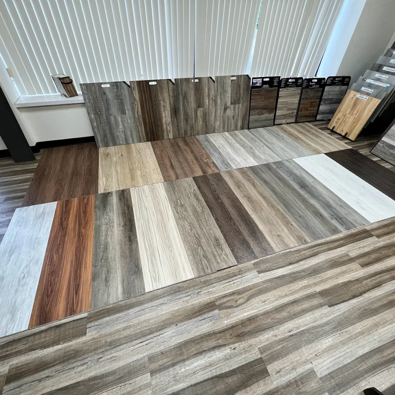 flooring samples at the AI Flooring showroom