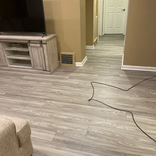 A1 flooring installation for living room